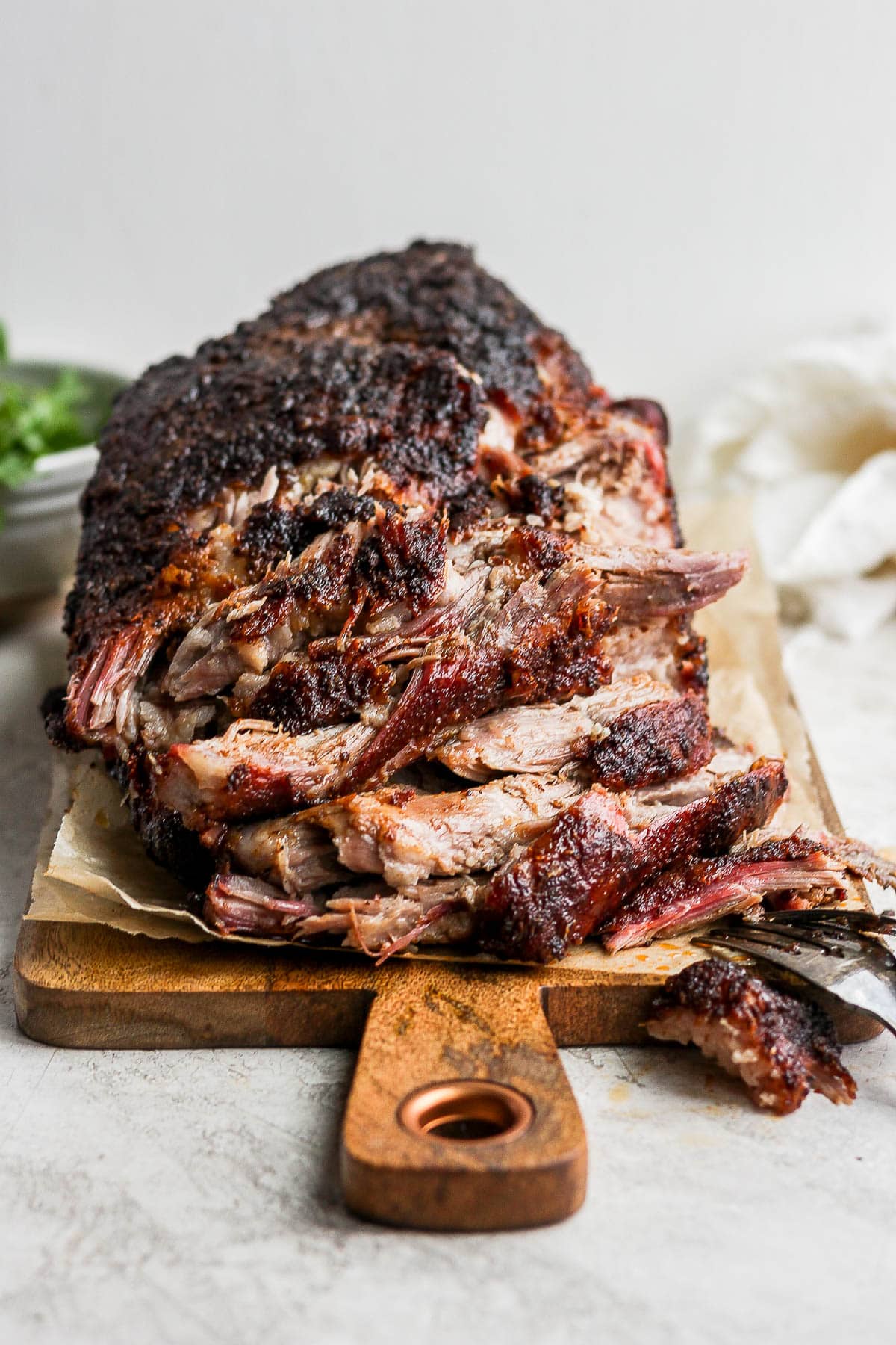 Smoked pork shoulder recipe.