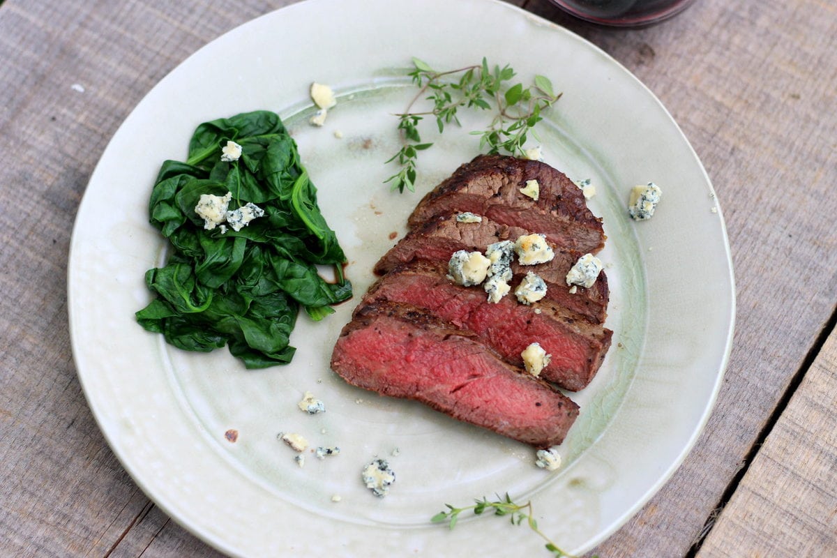 Filet Mignon Pan-Fried with Butter and Aromatics