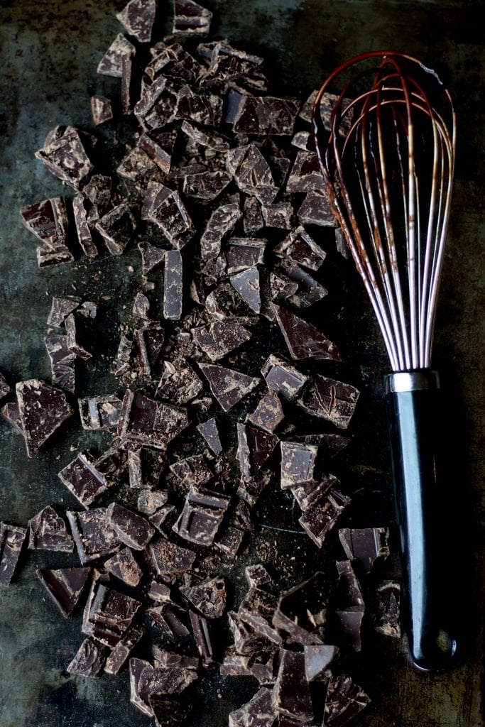 The best recipe for chocolate sorbet - thewoodenskillet.com #foodphotography #foodstyling