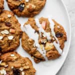 Plate of apple cookies.