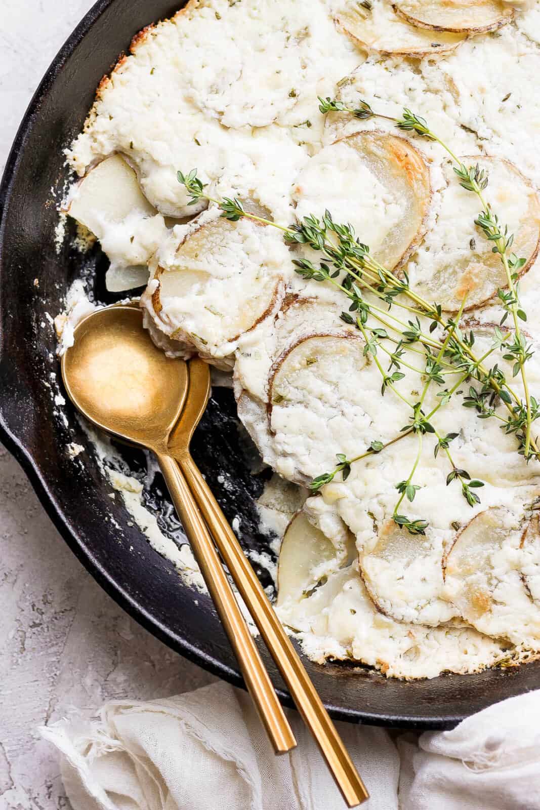 Goat Cheese Potatoes Au Gratin The Wooden Skillet