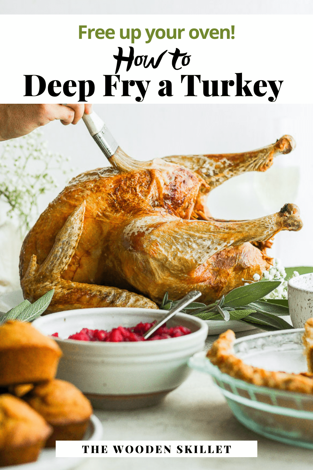 How to Deep Fry a Turkey Pinterest Pin.