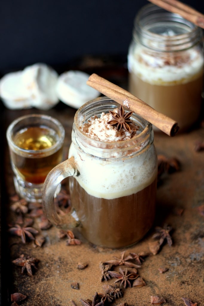 Cozy Hot Buttered Rum - the perfect holiday cocktail recipe! thewoodenskillet.com #foodphotoography