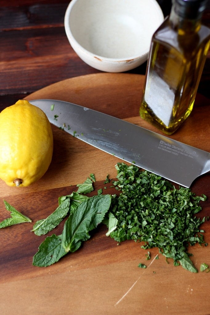 Mint Gremolata - thewoodenskillet.com