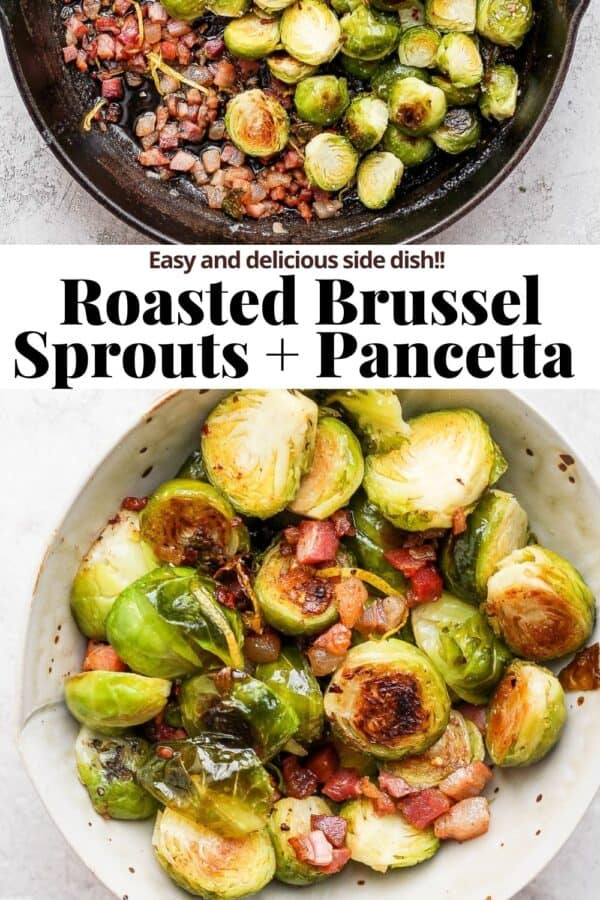 Roasted Brussel Sprouts with Pancetta The Wooden Skillet