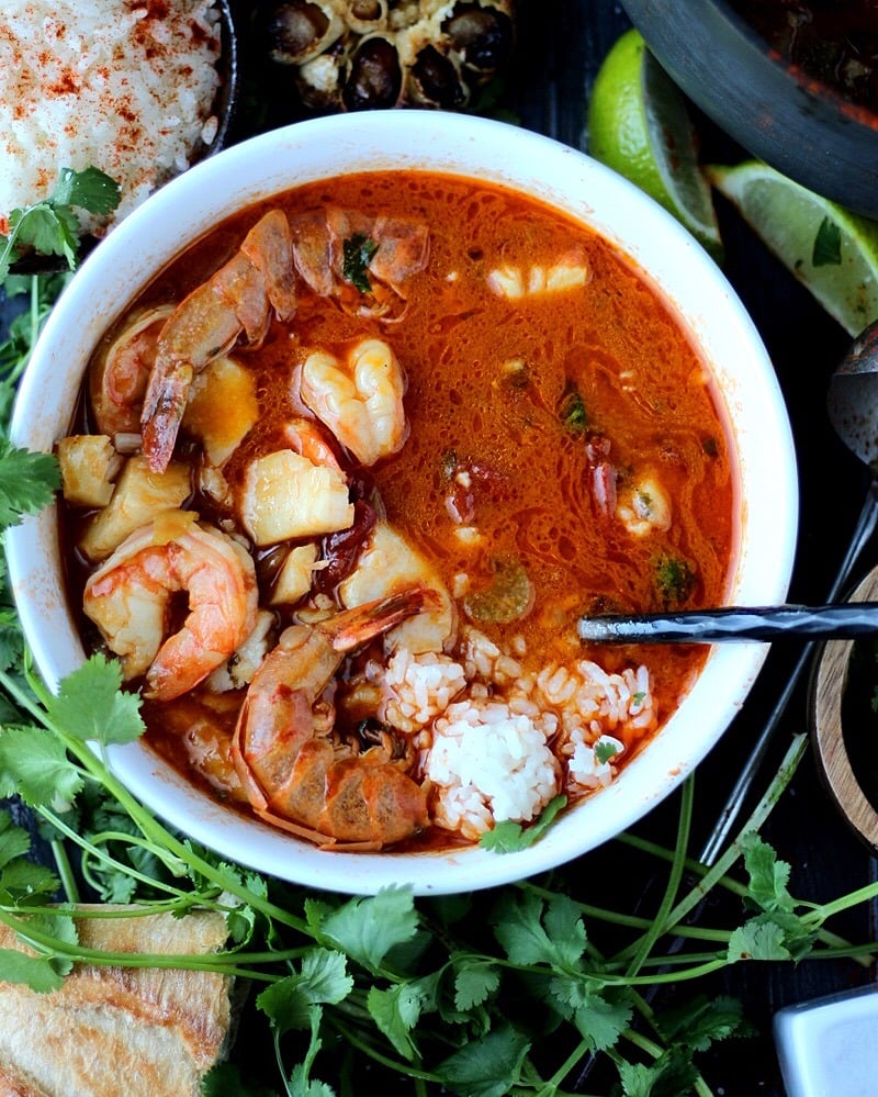 Buttery Fish Stew + Jasmine Rice - a hearty winter stew. thewoodenskillet.com