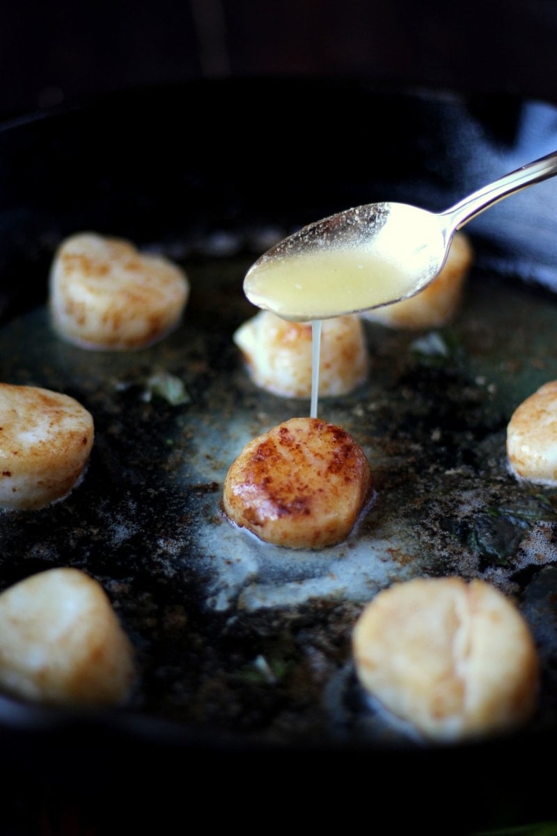 How to cook scallops - the best and easiest recipe for scallops! thewoodenskillet.com