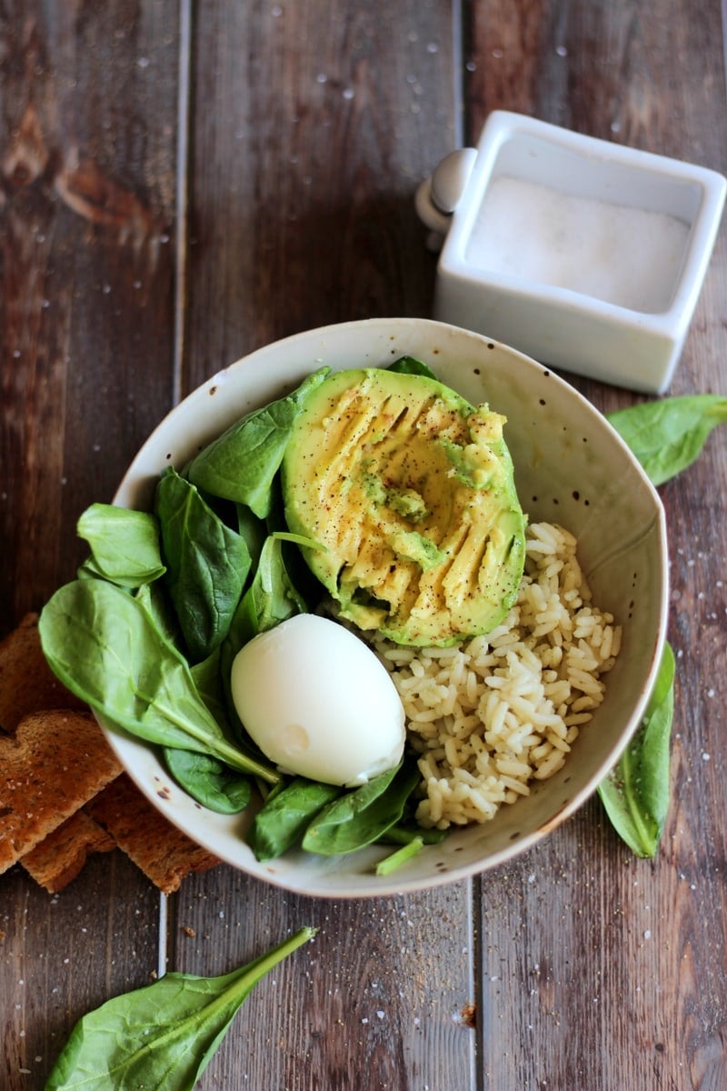 Healthy Avocado and Egg Lunch Bowl - The Wooden Skillet