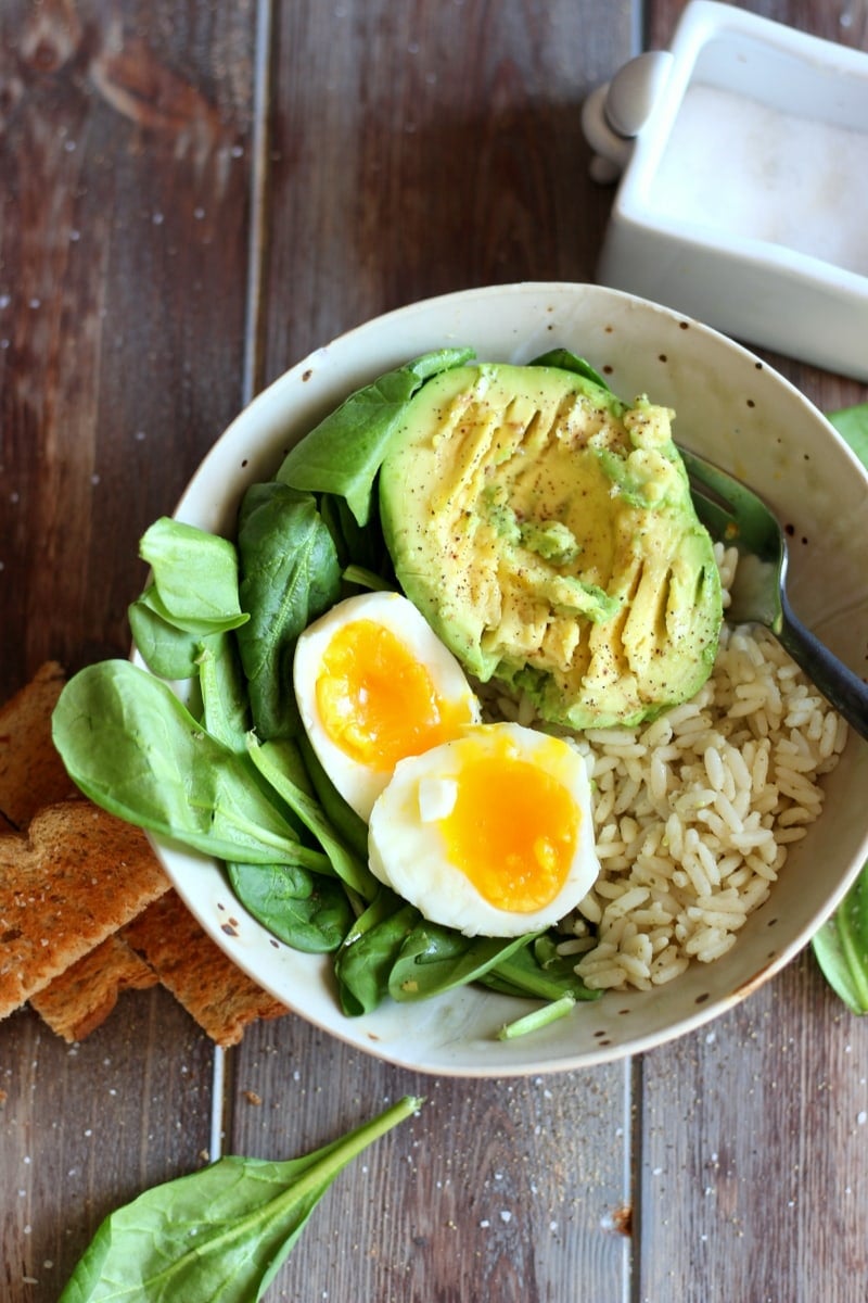 Healthy Avocado and Egg Lunch Bowl