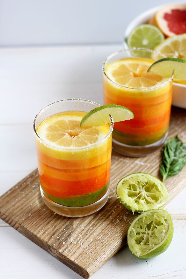 Simple Citrus Basil Margarita 