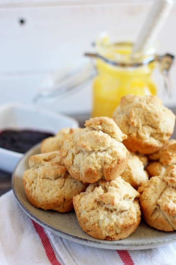 Ghee Breakfast Biscuits + Grape Preserve