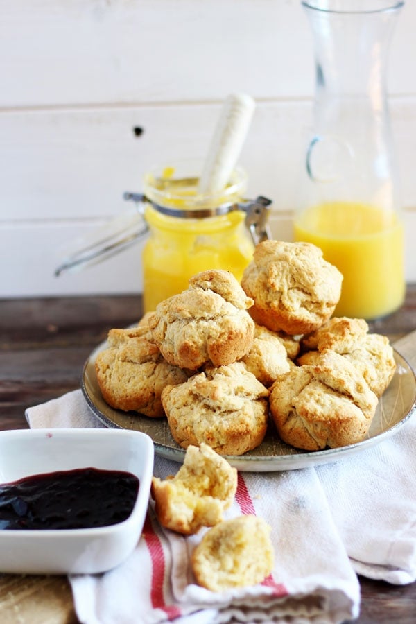 Ghee Breakfast Biscuits + Grape Preserve