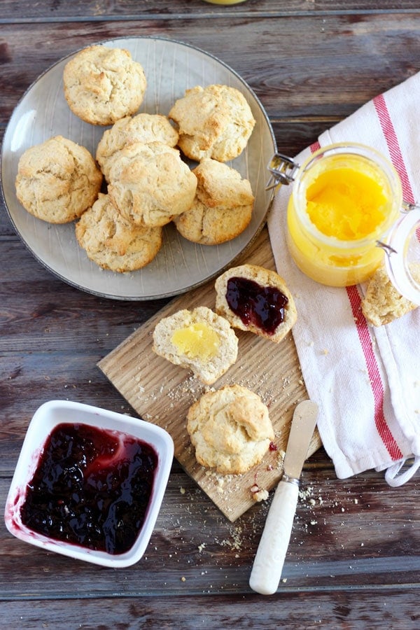 Ghee Breakfast Biscuits + Grape Preserve