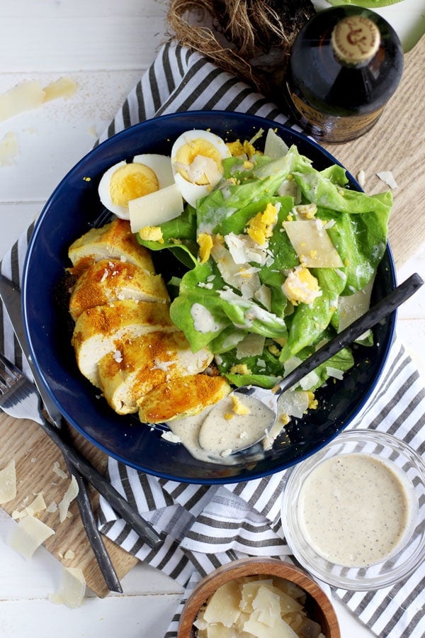 Ghee + Turmeric Chicken Caesar Salad