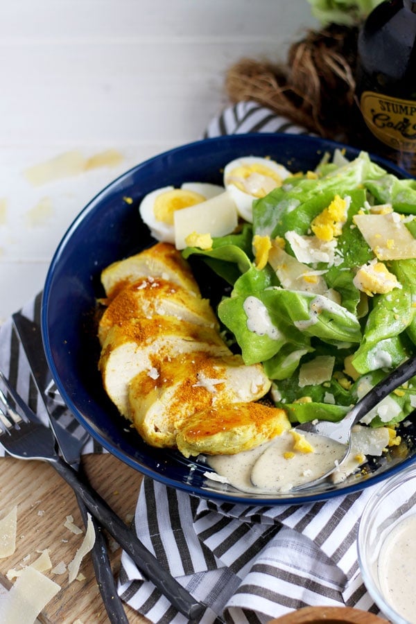Ghee + Turmeric Chicken Caesar Salad 