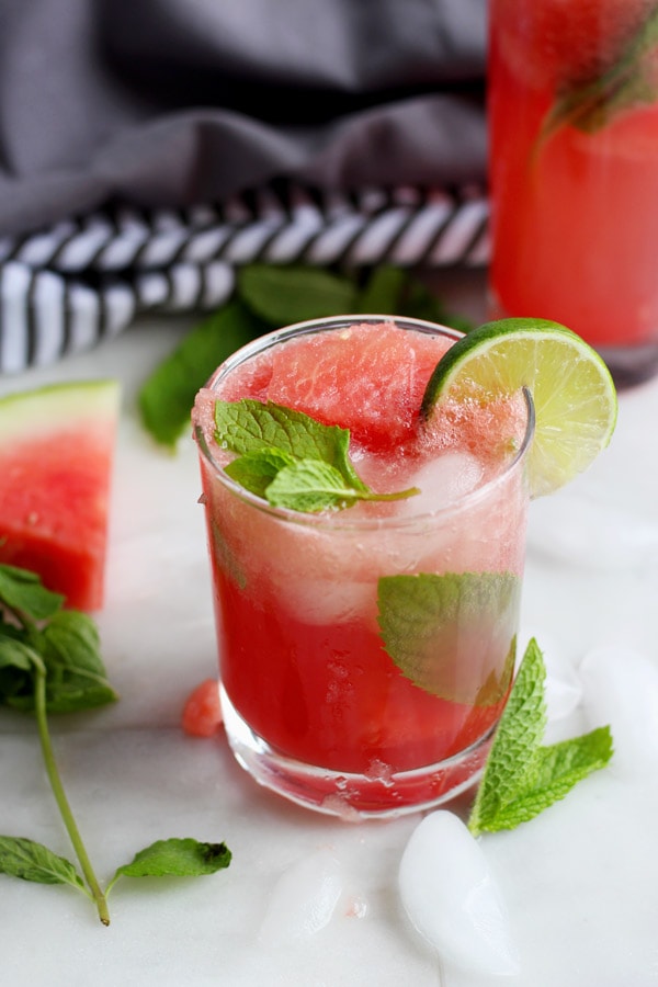 Sweet Watermelon Mint Summer Spritzer