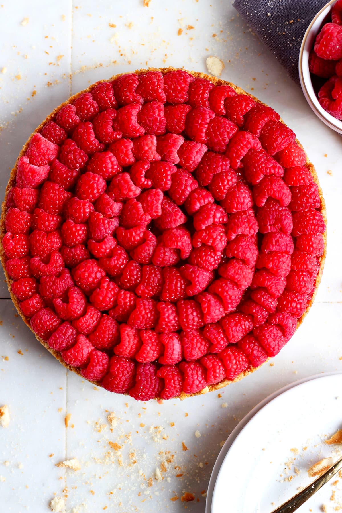 No Bake Raspberry Pie