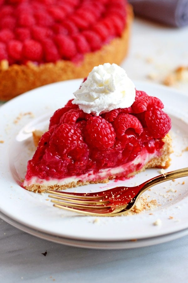 No Bake Raspberry Pie