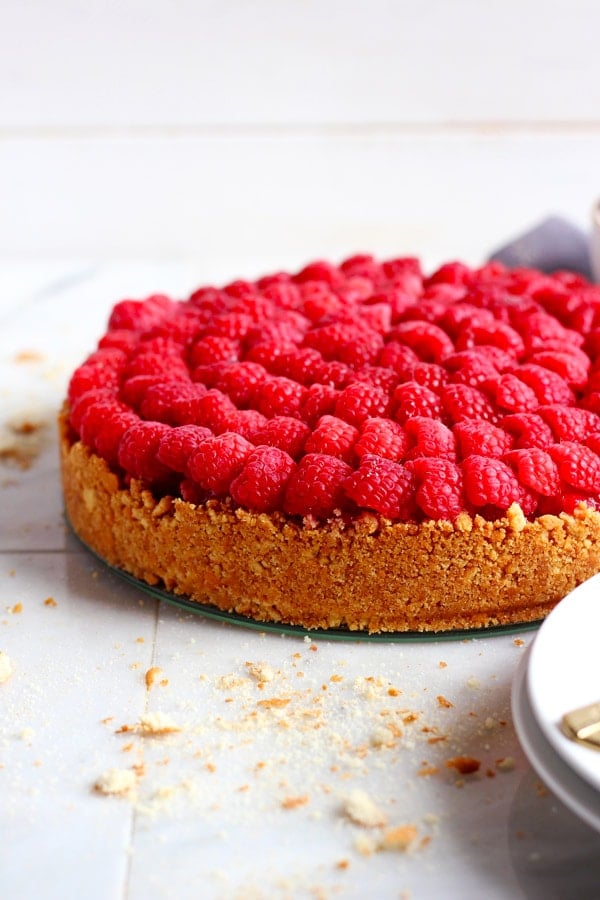 No Bake Raspberry Pie