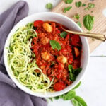 Whole30 Bolognese Mushroom Sauce - thewoodenskillet.com