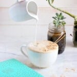 Coconut Cream Cold Brew Latte + Cinnamon and Vanilla is the perfect way to start the day! Vegan and Whole30 compliant! thewoodenskillet.com
