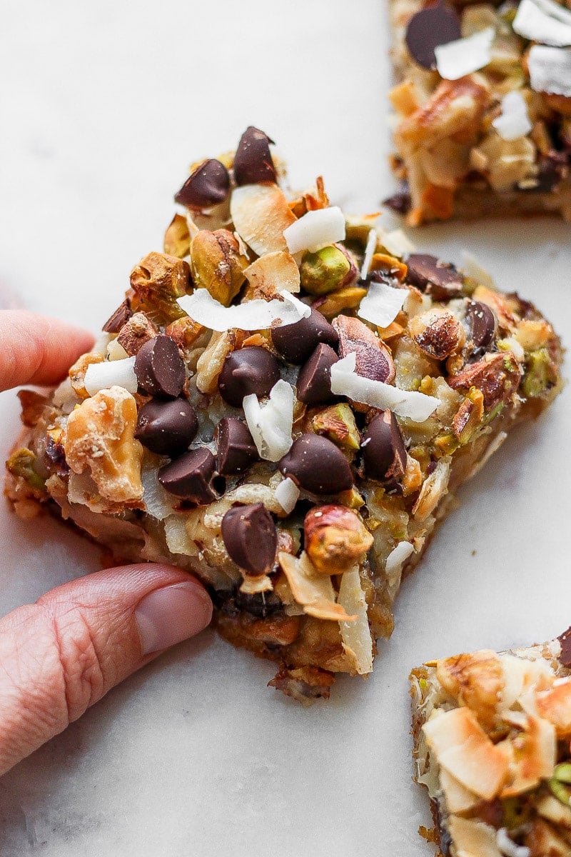 The best seven layer bar recipe that is also dairy-free and vegan.