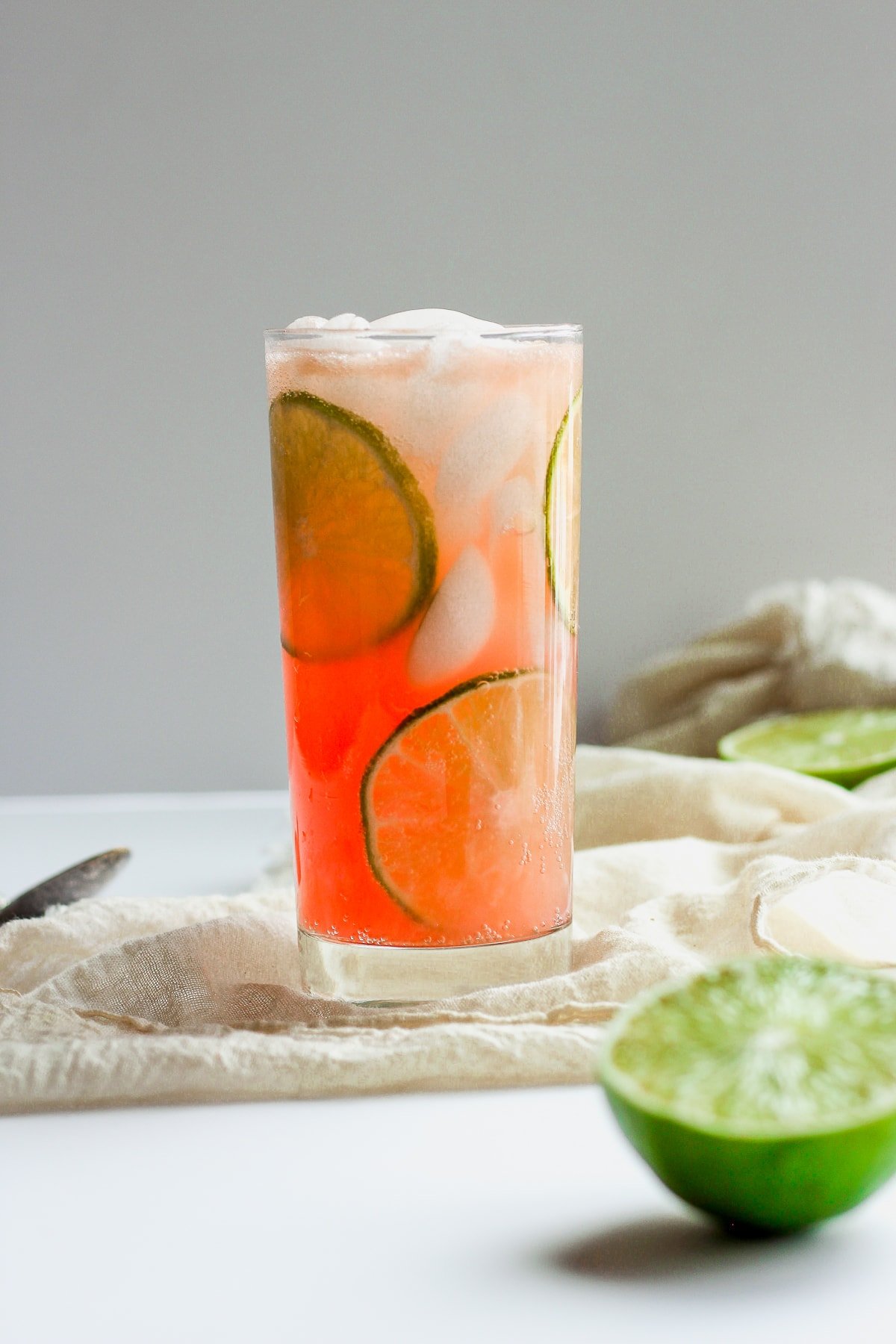Refreshing Guava Lime Kombucha Mocktail