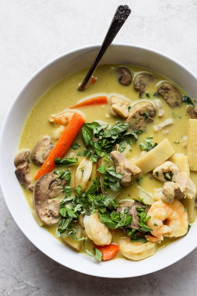 Ultimate Shrimp and Chicken Green Curry The Wooden Skillet