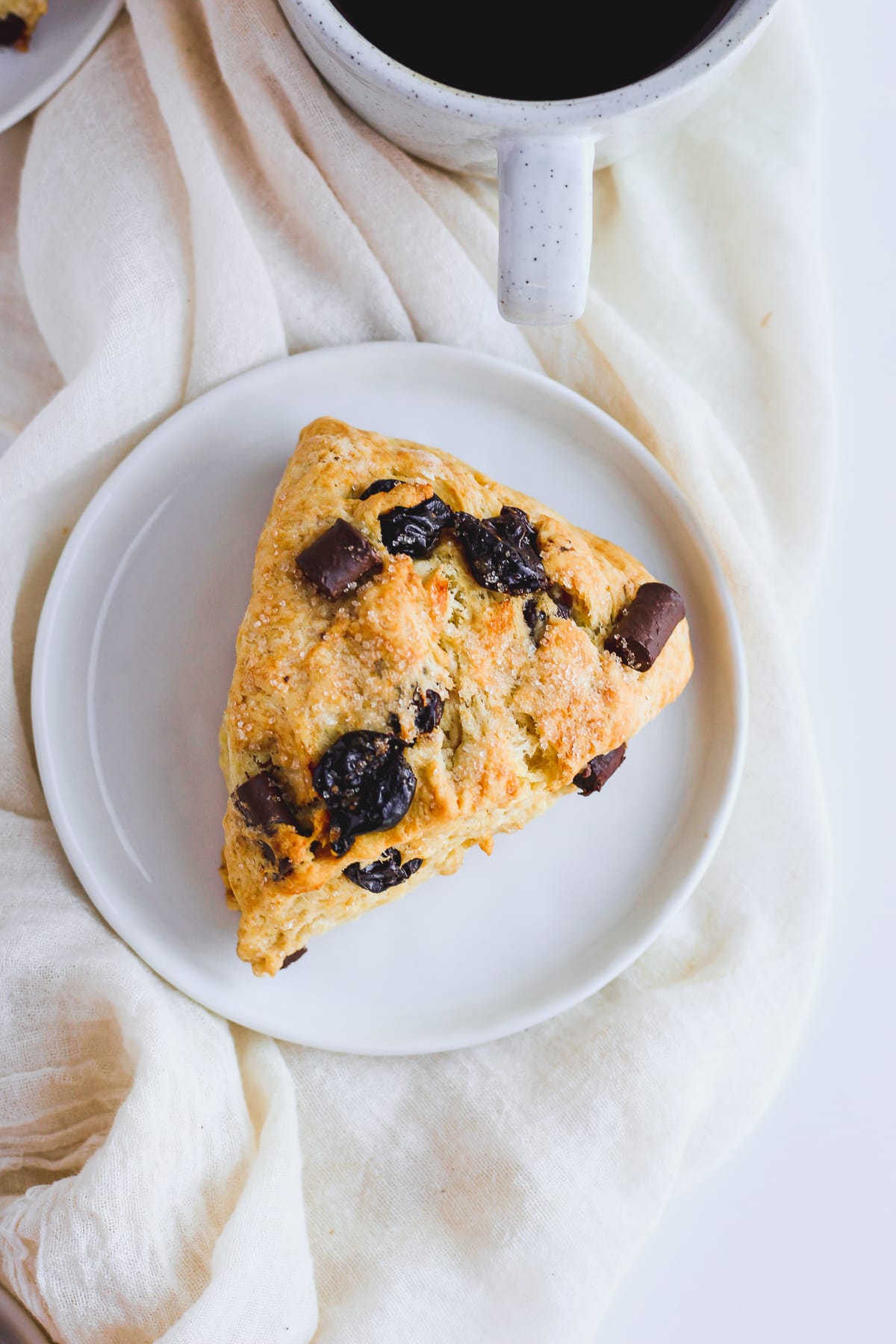 Dairy-Free Chocolate Cherry Scones 