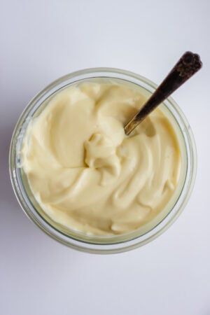 Basic Whole30 Homemade Mayo - an absolute must-have in your fridge!!! #whole30 #paleo