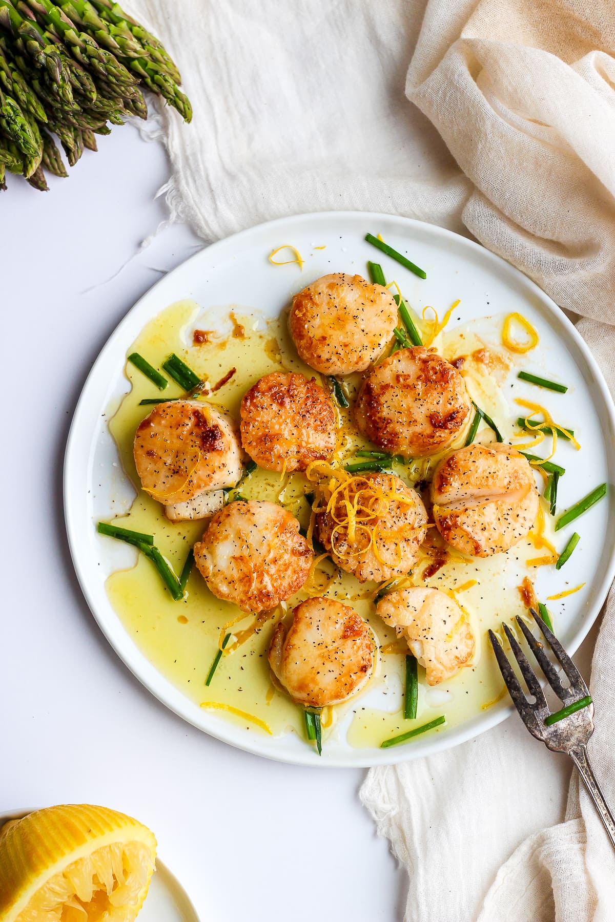 Fresh Lemon Butter Scallops