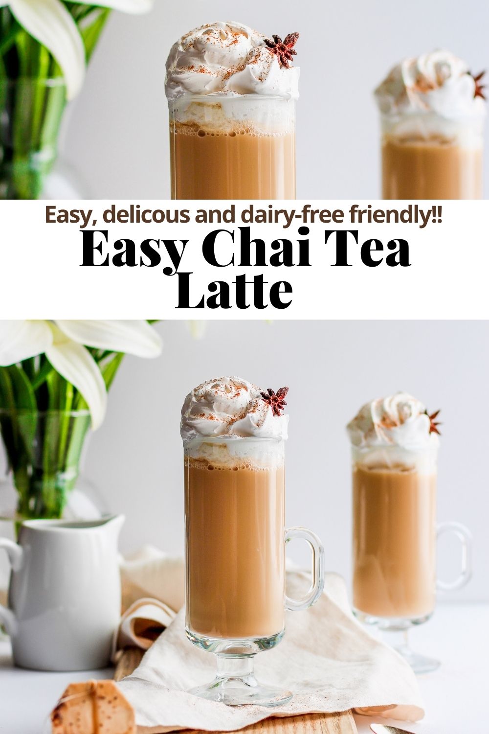 Vegan Chai Latte (& Chai Spice Mix) • Dairy-Free & Paleo • Bakerita