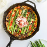 Creamy Prosciutto and Asparagus Frittata - a delicious and savory breakfast! #whole30