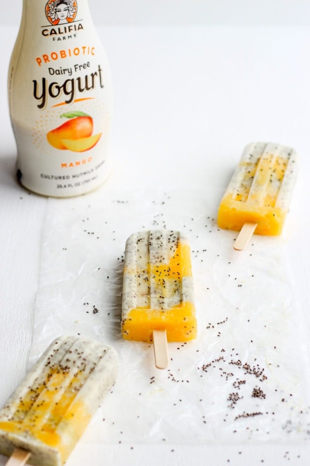 Dreamy Mango Banana Chia Pudding Pops