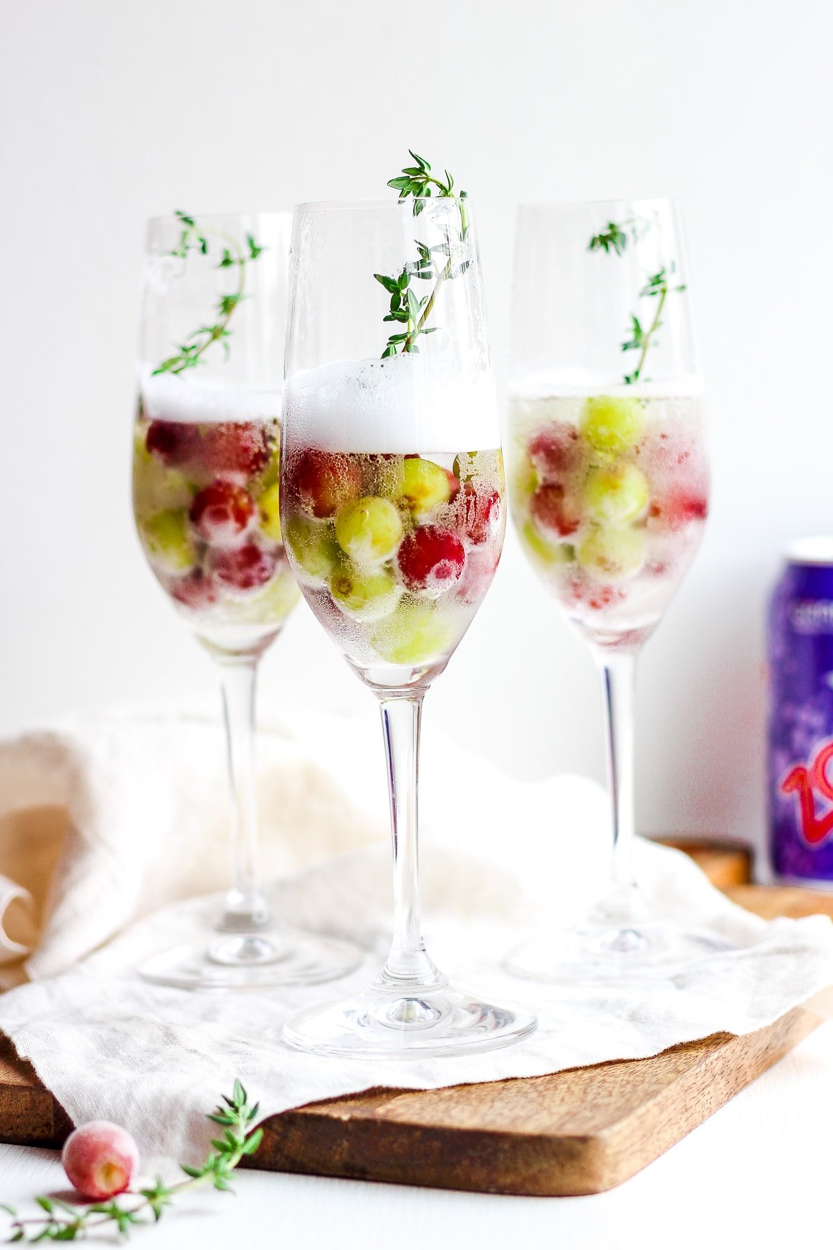 Frozen Grape Mimosa Mocktail