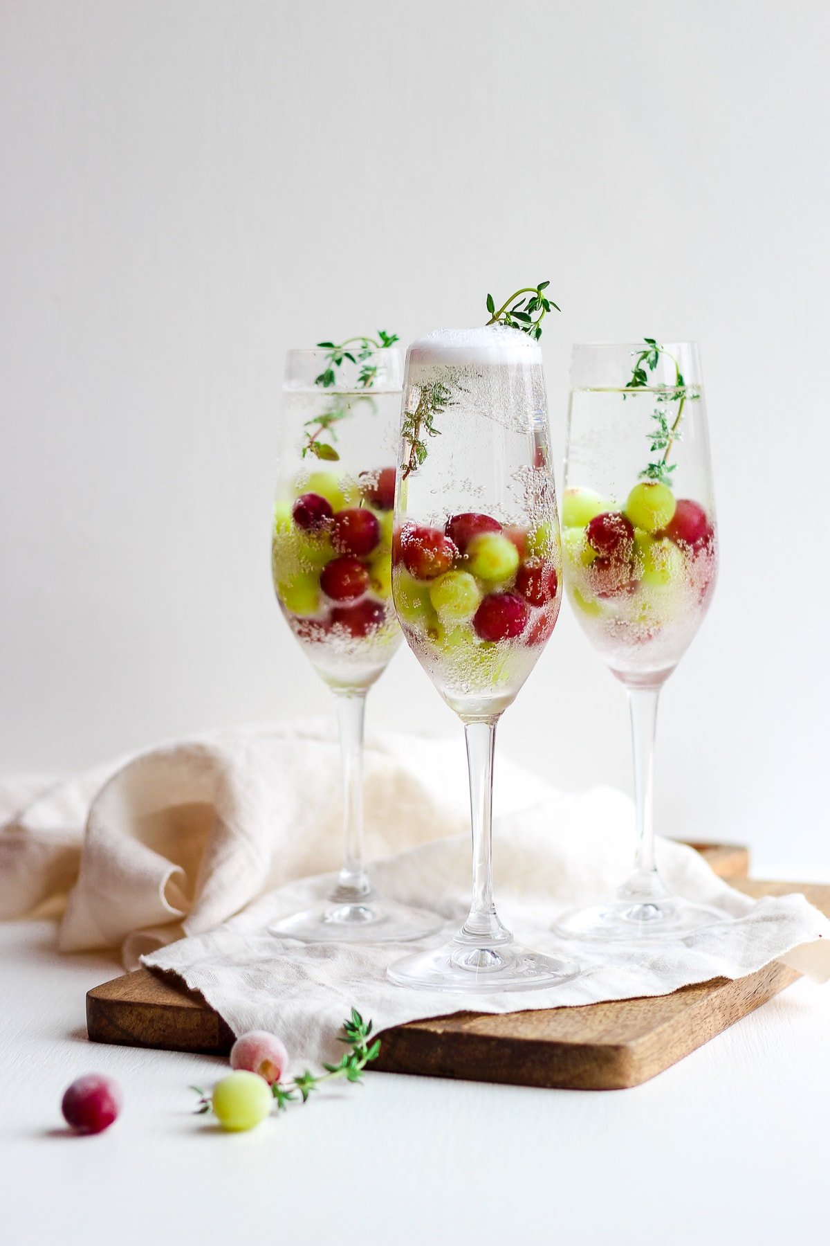 Frozen Grape Mimosa Mocktail