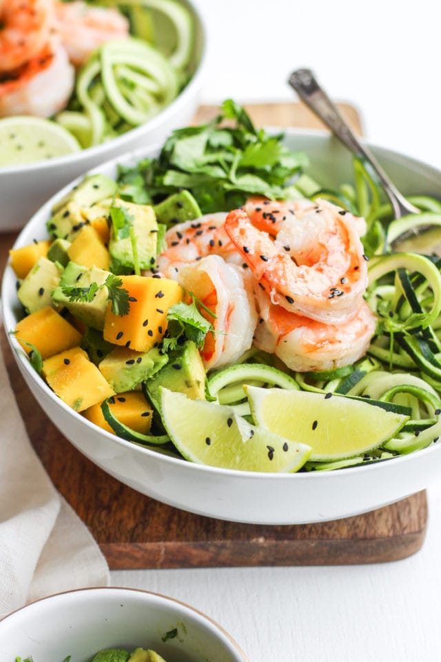 Light Citrus Buttered Prawns with Zoodles