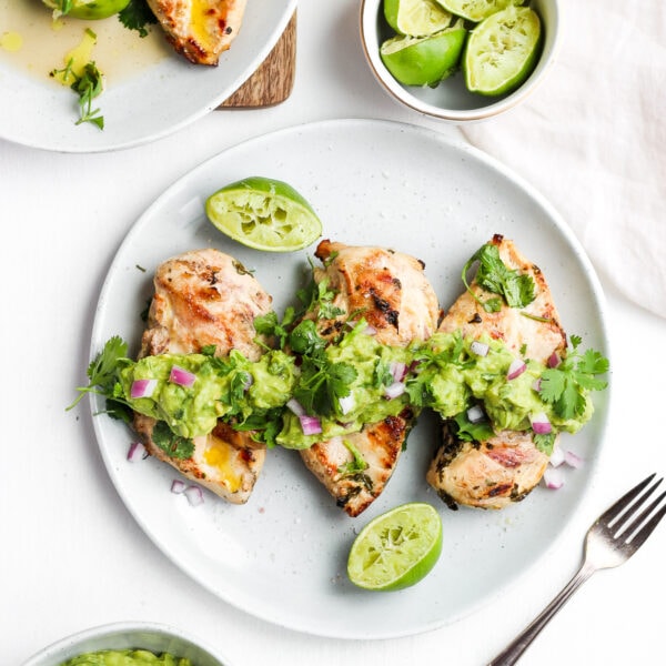 Grilled Weeknight Cilantro Lime Chicken - a quick and easy weeknight dinner that everyone will love! #whole30 #paleo #weeknightdinner