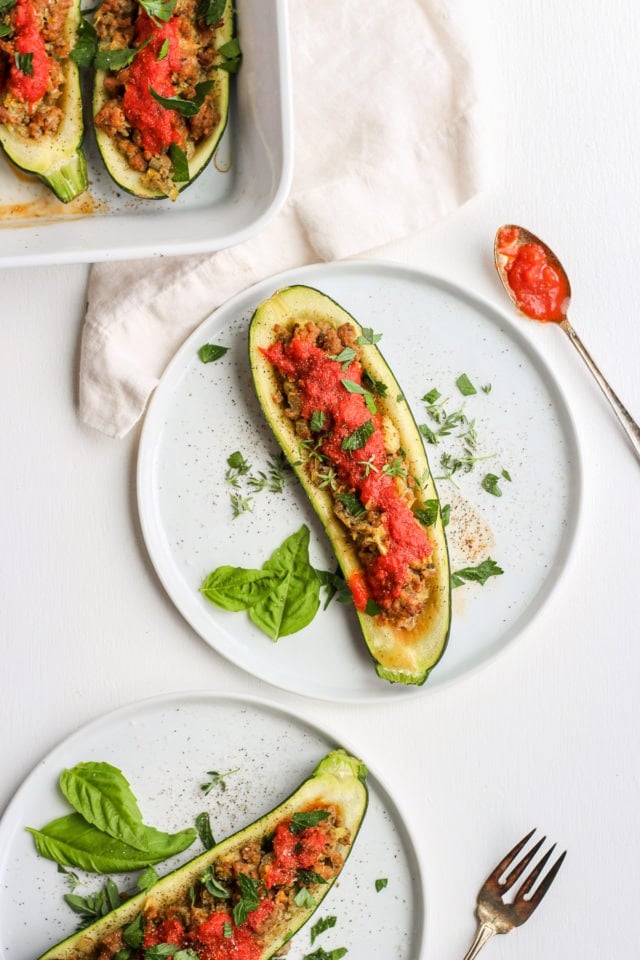 Healthy Stuffed Zucchini Boats