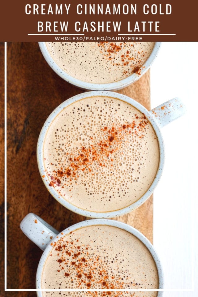 Creamy Cinnamon Cashew Latte 