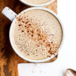 Creamy Cinnamon Cold Brew Cashew Latte - the perfect cup of HOT cold brew with cashew creamer! #whole30 #paleo #coldbrew