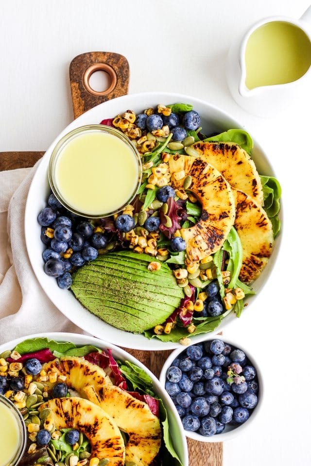 Creamy Citrus Dressing + Seared Pineapple Salad