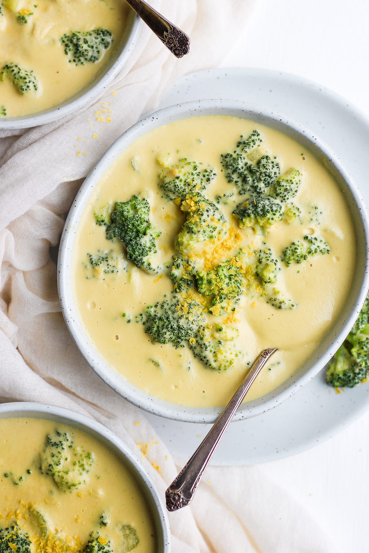 Dreamy Dairy-Free Broccoli Cheese Soup (Vegan) - The Wooden Skillet