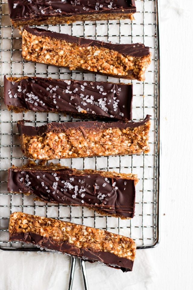 Raw Cashew Chocolate Breakfast Bars 