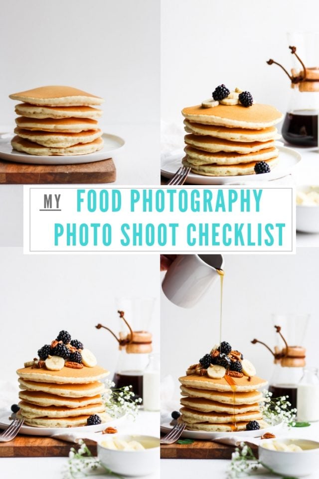 My Food Photography Photo Shoot Checklist