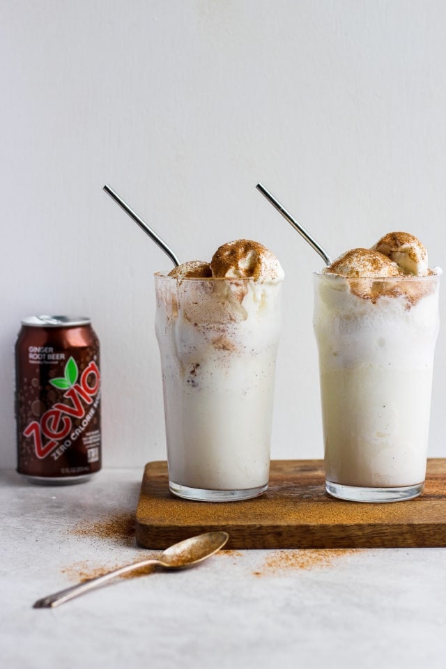 Dairy Free Pumpkin Ginger Root Beer Float