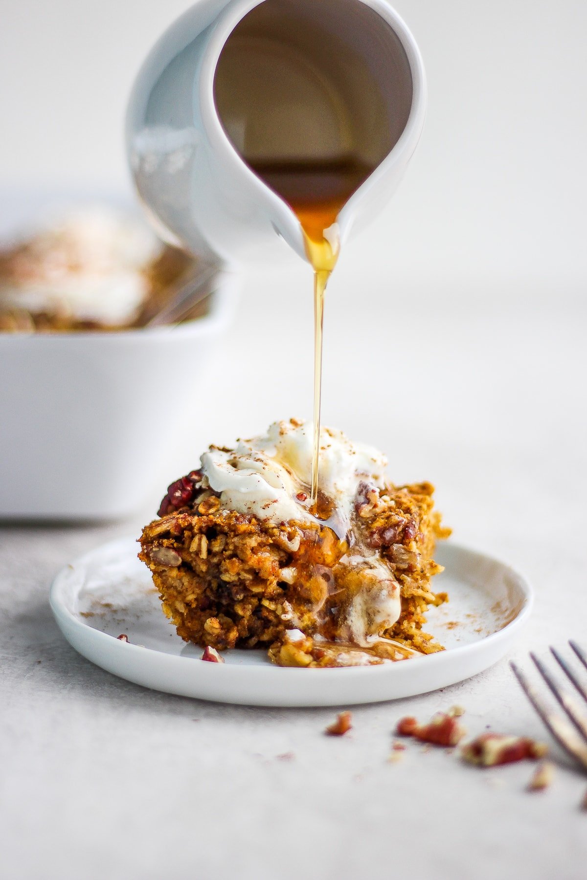 The best recipe for a pumpkin baked oatmeal.