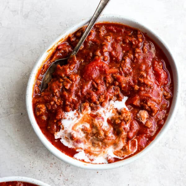 Bowl of Paleo Chili.