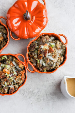 How to Make Giblet Stuffing - how to make this classic Thanksgiving stuffing!! Dairy-free and gluten-free friendly! #thanksgiving #stuffing #dairyfree #glutenfree