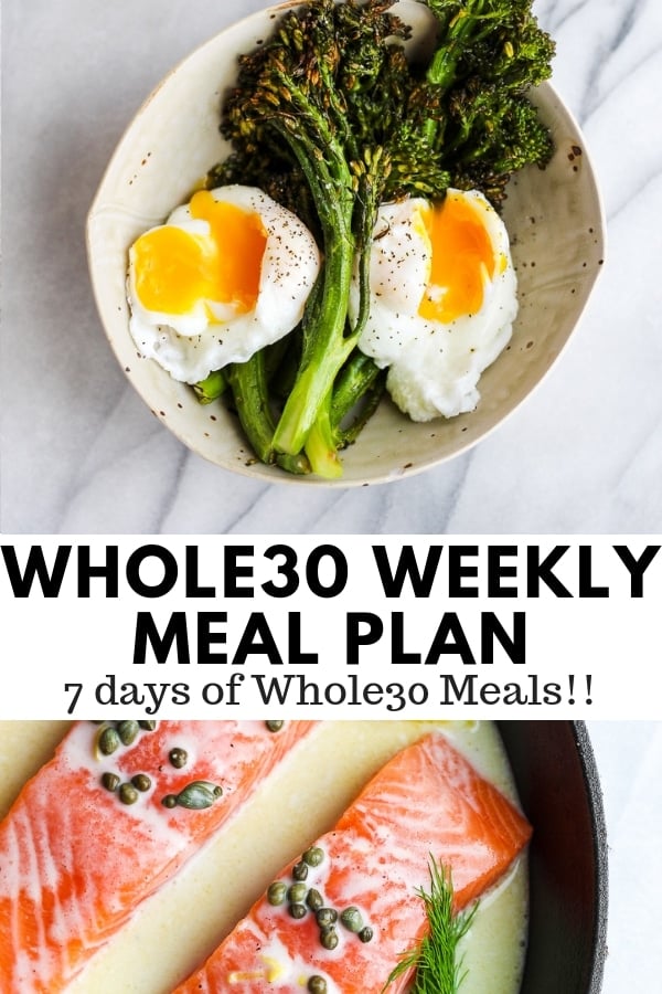 Whole30 Weekly Menu Plan 